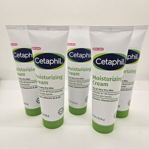 Cetaphil Moisturizing Cream 3oz Dry to Very Dry Skin Hydrating Lot of 5